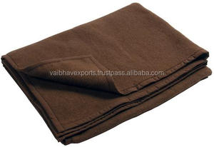 Manta de lana 100 personalizada súper suave con calefacción ignífuga de alta resistencia disponible en diferentes tamaños y peso de color - Product Image 6