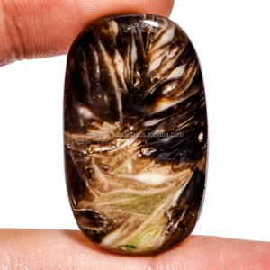 Yüksek kalite doğal tüy akik Cabochon kahverengi taşlar GIA sertifikası pürüzsüz şifa eskitme takı tüm boyutları düz geri - Product Image 5
