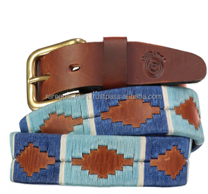 Cinturón de Polo Argentino de Cuero Genuino para Equitación, Etiquetado para Compradores, Color Negro, Tamaño Personalizable, Modelo PB001 - Product Image 3