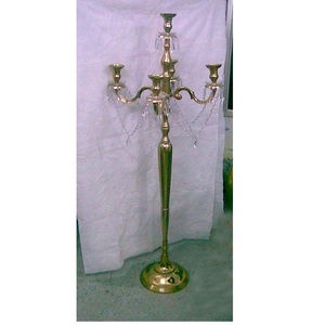 CANDELABRE DE PLANCHER EN ALUMINIUM ARGENT FAIT MAIN MARIAGE 9 LUMIÈRES - Product Image 4