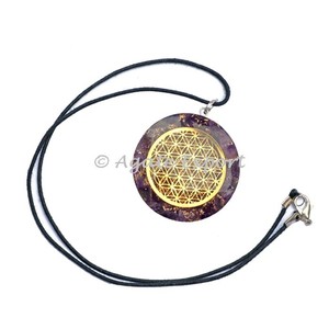 Compra en línea de colgantes y dijes de corazón de orgón de piedra de sangre de moda - Product Image 4