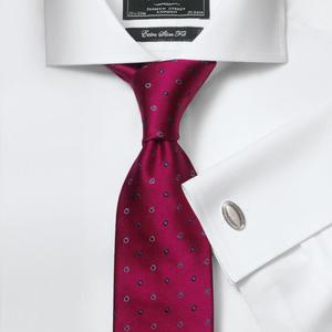 Nouveauté ODM Steve James Chemises sur mesure en popeline 100% coton teint en fil à motif rayé, style décontracté chic, col montant, printemps - Product Image 2