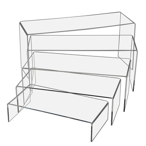 يو شكل عداد الناهض شفافة الاكريليك مستحضرات التجميل عرض الجسر - Product Image 4