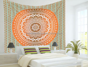Manta colgante de pared Bohemia, tapiz indio ombré, Mandala Hippie, colcha doble Bohemia, decoración del hogar - Product Image 5