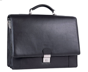 Sac de conférence en cuir véritable pour homme avec serrure suisse Amiet - Product Image 3
