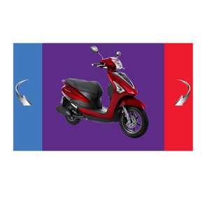 Marca Yamahv - Motocicleta de gasolina de alta calidad de 125cc (Acruzov Deluxe) Modelo: YSN 125 Rojo/Blanco - Product Image 1