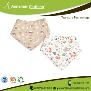Bavoir imperméable 100% coton biologique, pour bébé, Bandana, nouveau motif, personnalisé, vente en gros - Product Image 2