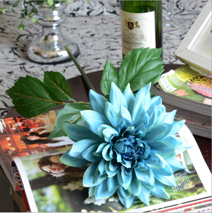 Bouquet de fleurs de <span class=keywords><strong>dahlia</strong></span> artificiel en gros d'usine <span class=keywords><strong>Fleur</strong></span> de <span class=keywords><strong>dahlia</strong></span> en soie artificielle pour la décoration de mariage de salon - Product Image 5