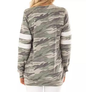Camisas atléticas de manga larga para mujer, de secado rápido y transpirables, ligeras, para correr, deportes, estampado de camuflaje, ropa informal, cuello redondo, Bangladesh - Product Image 3