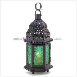 Lanterne à bougie marocaine très demandée pour usage suspendu Lanternes à bougeoirs en métal de luxe Produits faits à la main en métal - Product Image 2