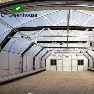 GT-invernadero de plantas medicinales completamente automatizado, 100% opaco, marco de luz