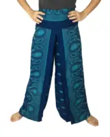 Bayan tay Wrap pantolon/Sarong Palazzo Yoga Harem hippi geniş bacak pantolon