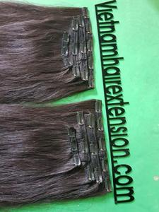 Extensions de cheveux vierges Remy 100% humains à clipser en provenance du Vietnam, longueur 8"-40", 100g - Product Image 3