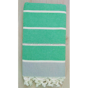 Serviettes turques en éponge Peshtemal, serviette de hammam en gros-Couverture de plage pestemal turc fouta tunusia Premium - Product Image 1