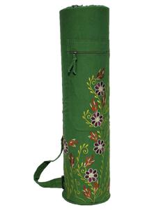 Best Quality Private Label Yoga Mat Bag Zippered/Drawstring Closure Natural Cotton Canvas 75cm Length Custom Logo Carton - Product Image 1