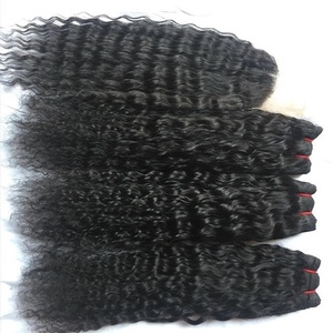 ขายส่ง100% มนุษย์ผมสีดำผู้หญิงเวอร์จินผมดิบพม่าผมหยิก - Product Image 6