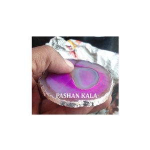 ถาดรองแก้วอาเกตธรรมชาติโบราณสำหรับโต๊ะประชุม - Product Image 1