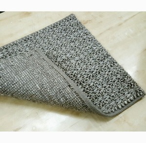 พรมทอเรียบขนสัตว์และไม้ไผ่ดีไซน์ร่วมสมัยทำด้วยมือแบบอินเดียหรูหรา - Product Image 2