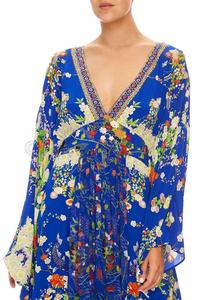 OEM Factory <b>Kaftans</b> Wholesale <b>Kaftan</b> <b>Dress</b> Dubai Women Digital Print 2019 with Embellishment Work Long <b>Kaftan</b> - Product Image 5