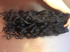 Cabello Natural Remy indio sin procesar, cabello humano virgen indio, ondulado y liso, proveedor al por mayor, donador único - Product Image 4