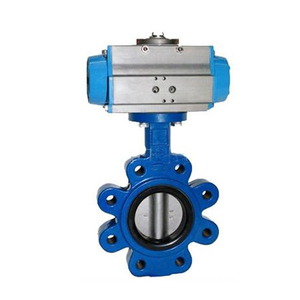 DN80 ANSI 150 Lớp EPDM Bán Lug Phong Cách Thép Đúc Khí Nén Actuated Van Bướm - Product Image 2