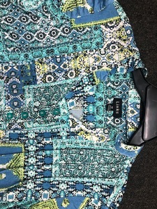 Blusa informal de manga corta con botones para mujer, camisa de marca con estampado de marca, con botones, manga larga - Product Image 2