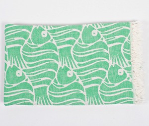 Toalla personalizada de algodón turco, toalla de playa con estampado de peces, el mejor precio, alta calidad - Product Image 6