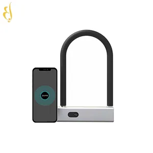 Étanchéité IP 65 antivol smart office door security BLE app QR scanner codes-barres vélo U lock avec clé