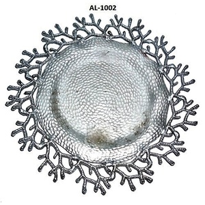 Meilleures ventes Vaisselle en acier inoxydable Chargeur de nourriture et assiette d'exposition avec forme ronde de qualité de luxe Grande taille Sous assiette - Product Image 3