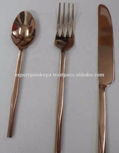 ชุดช้อนส้อมสแตนเลสโบราณโบราณโรงแรม Flatware แบบยั่งยืนโลหะ - Product Image 3