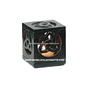 Noir Bougeoir en Stéatite - Product Image 1