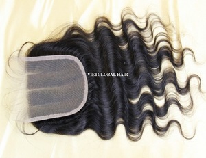 Fermeture en dentelle HD en gros d'usine, cheveux bouclés vierges à 100%, 4x4 4x5 5x5 - Product Image 2