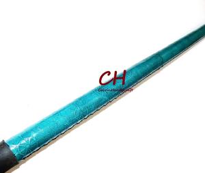 Antique fait à la main nautique en laiton Lion poignée bâton de marche en cuir vert gaufré bois matériel fête des pères Gift-CHWKS37028 - Product Image 2