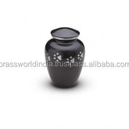 Urnas funerarias de bronce para mascotas, suministros funerarios de India para cenizas de perros, Brassworld - Product Image 2