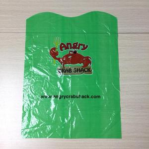 Belle impression de gravure de sac de gousset latéral de bavoirs en plastique imprimés pour manger des fruits de mer au Vietnam - Product Image 1