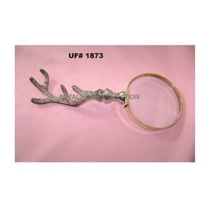 Prime Quality Aluminium Silver Plated <b>Magnifying</b> Glass Metal <b>Magnifying</b> Glass Whole Sale Cheap Handheld <b>Magnifying</b> <b>Reading</b> Lens - Product Image 4