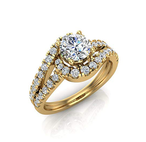 Bague en diamant véritable Surat bijoux manufacturés - Product Image 1