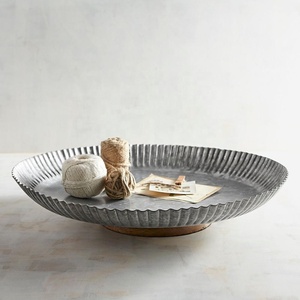 Polished Metal Antique Imitation Whitewashed Wooden Cake Stand Dome <b>Display</b> Customizable Sizes Elegant Serve Ware for Cakes - Product Image 2