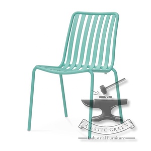 เก้าอี้รับประทานอาหารคาเฟ่โลหะอุตสาหกรรม - Product Image 3