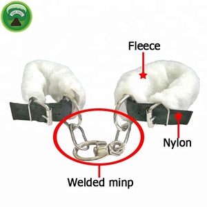 Fleece Chain Horse Hobble \ Deluxe Chain Hackamore Horse Hobble \ Hackamore of Leather - Product Image 5