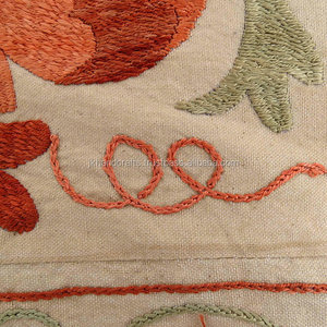 Tapiz Suzani Vintage Hecho a Mano, Tapiz Bordado Único para Colgar en la Pared - Product Image 3