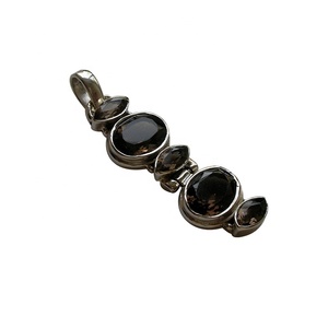 Pendentifs de collier en argent Sterling de haute qualité, dans le sac à fermeture éclair, pièces - Product Image 1