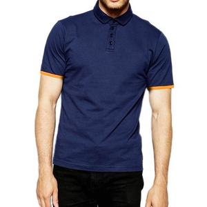 High Quality Cotton Men's Short Sleeve <b>Golf</b> for Polo Quick Dry Anti-Wrinkle Solid Print Dark Knitted Fabric Eco-Friendly - Product Image 5