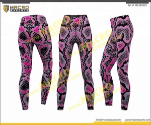 Mallas deportivas 73 poliéster 27 Spandex para mujer, nuevo diseño Sexy, diseño personalizado, pantalones ajustados para correr por sublimación - Product Image 4