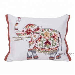 Funda De Almohada India decorativa para el hogar, funda de cojín de soporte lumbar con bordado a mano personalizado decorativo al por mayor para sofá - Product Image 4