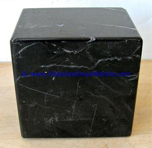 Super venas mármol pisapapeles negro blanco cebra Beige cubos de piedra Natural bloques decoración regalos con madera de teca fósil - Product Image 3