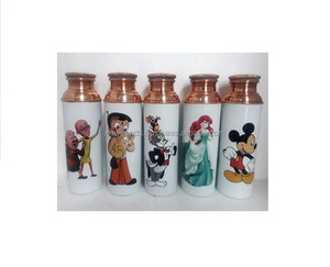Pure Copper Printed Cartoon <b>Water</b> <b>Bottle</b> <b>Hot</b> Arrival <b>Kids</b> Wear Copper <b>Bottles</b> Home Decorative <b>Hot</b> Selling in Affordable Price - Product Image 1