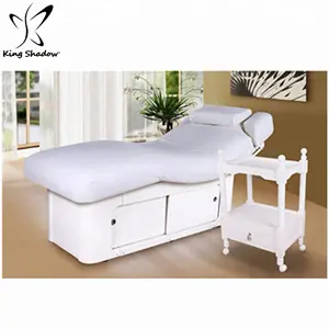 Wholesale Spa Cosmetology beauty massage Wooden table pedicure salon Cosmetic chair electric facial bed