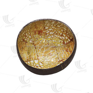 Cuenco de cáscara de coco lacado de textura única, hecho en Vietnam, cuencos de coco hechos a mano, precio barato al por mayor - Product Image 4