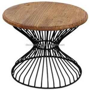 Table basse en aluminium antique, couleur or - Product Image 3